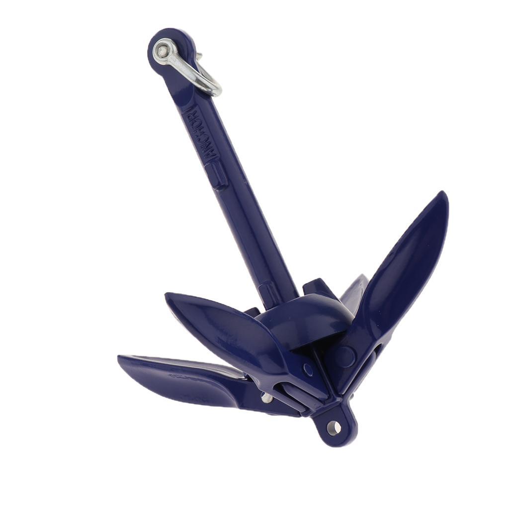 Marine Anchor, 1.5lb Folding Anchor, Grapnel Anchor for Kayaks, Canoes, Boat