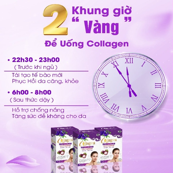 Colagen Măng Cụt, Đậu Biếc Zenpali - Hộp 30 gói Tặng Bình Pha Nước