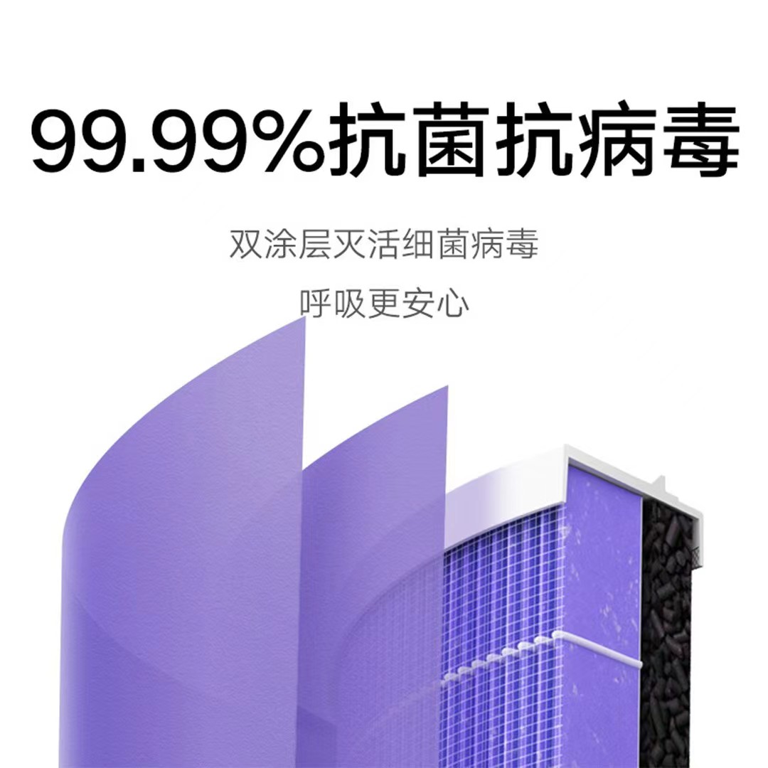 Lõi lọc không khí Xiaomi Xiaomi Mi Air Purifier Filter Có chip RFID,Kháng khuẩn, kháng virus,- Hàng chính hãng