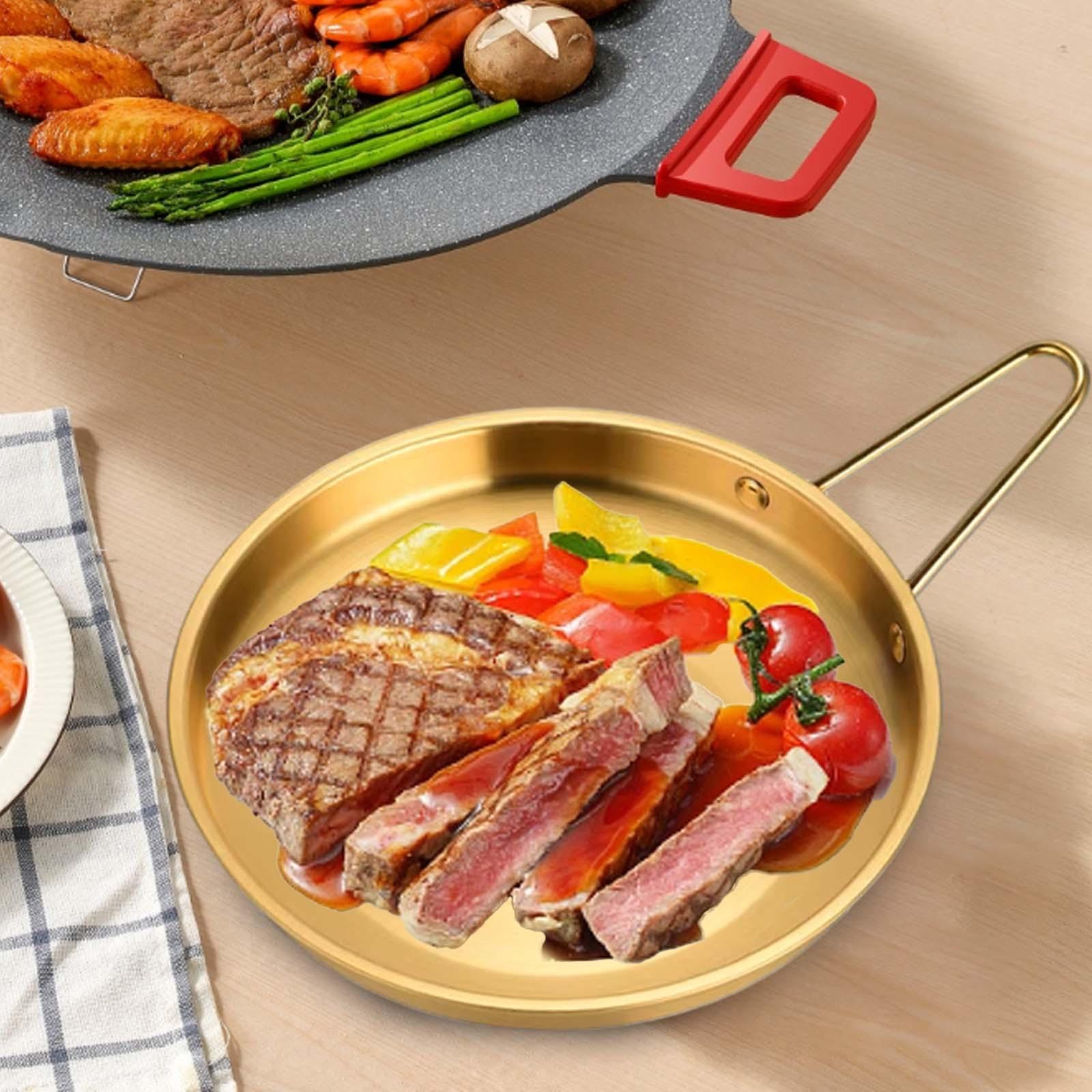 Stainless Steel Serving Tray Serving Plate Tableware Portable Multipurpose Cake Tray for Restaurant Table Outdoor