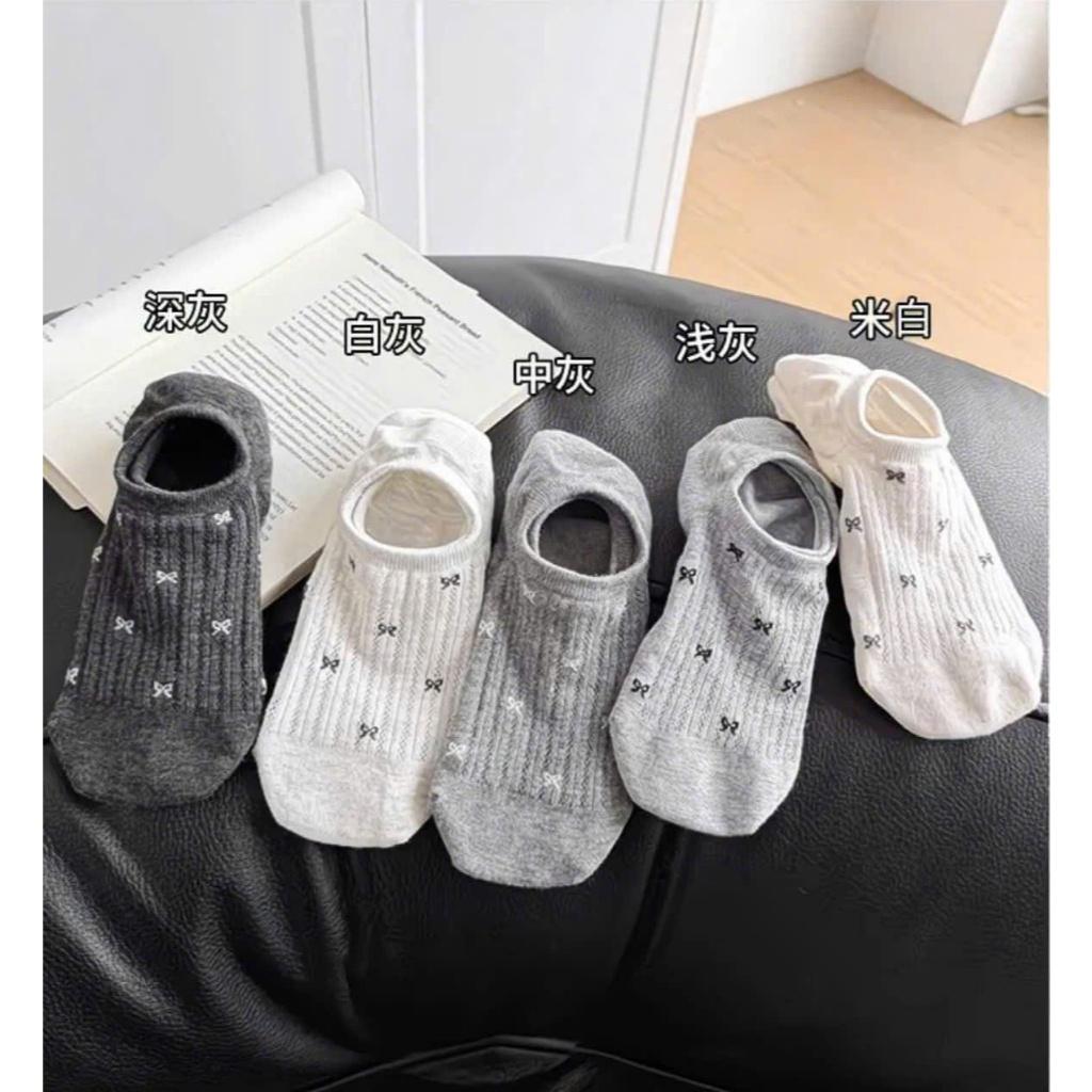 Sét 10 Đôi Tất Lười Nữ Họa Tiết Nơ, vớ nữ nơ cute phối lưới thoáng khí, thấm hút mồ hôi