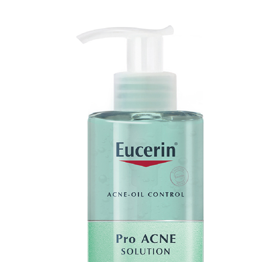 Gel Rữa Mặt Trị Mụn Loại Bỏ Nhờn Ngừa Mụn Eucerin ProAcne Cleansing (400ml)