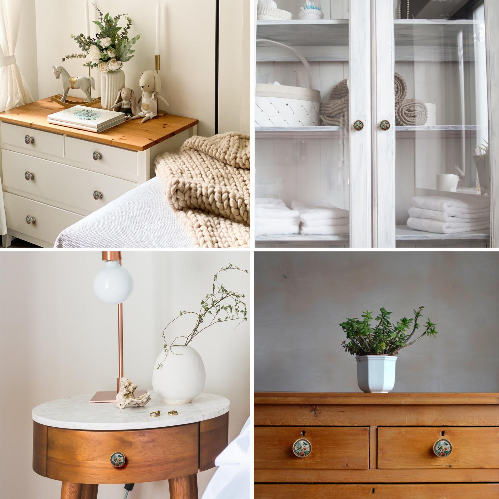 9xAssorted Vintage Brass Wardrobe Cabinet Door Cupboard Drawer Handle Knob others+Bronze