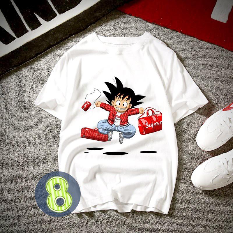Áo thun unisex họa tiết hoạt hình goku sup ATN409