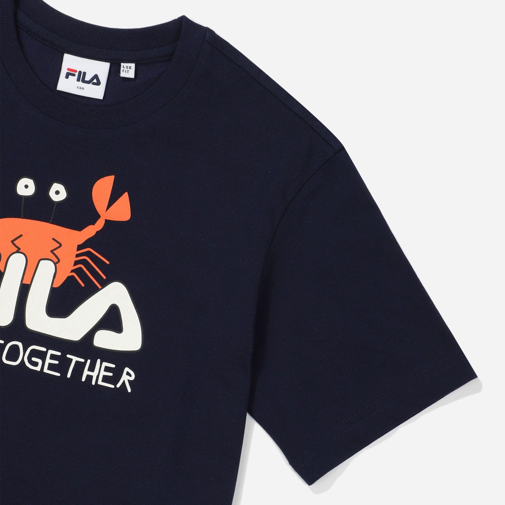 Áo thun tay ngắn thời trang trẻ em Fila Marine Fila Sea Together - FK2RSF2301X-DID