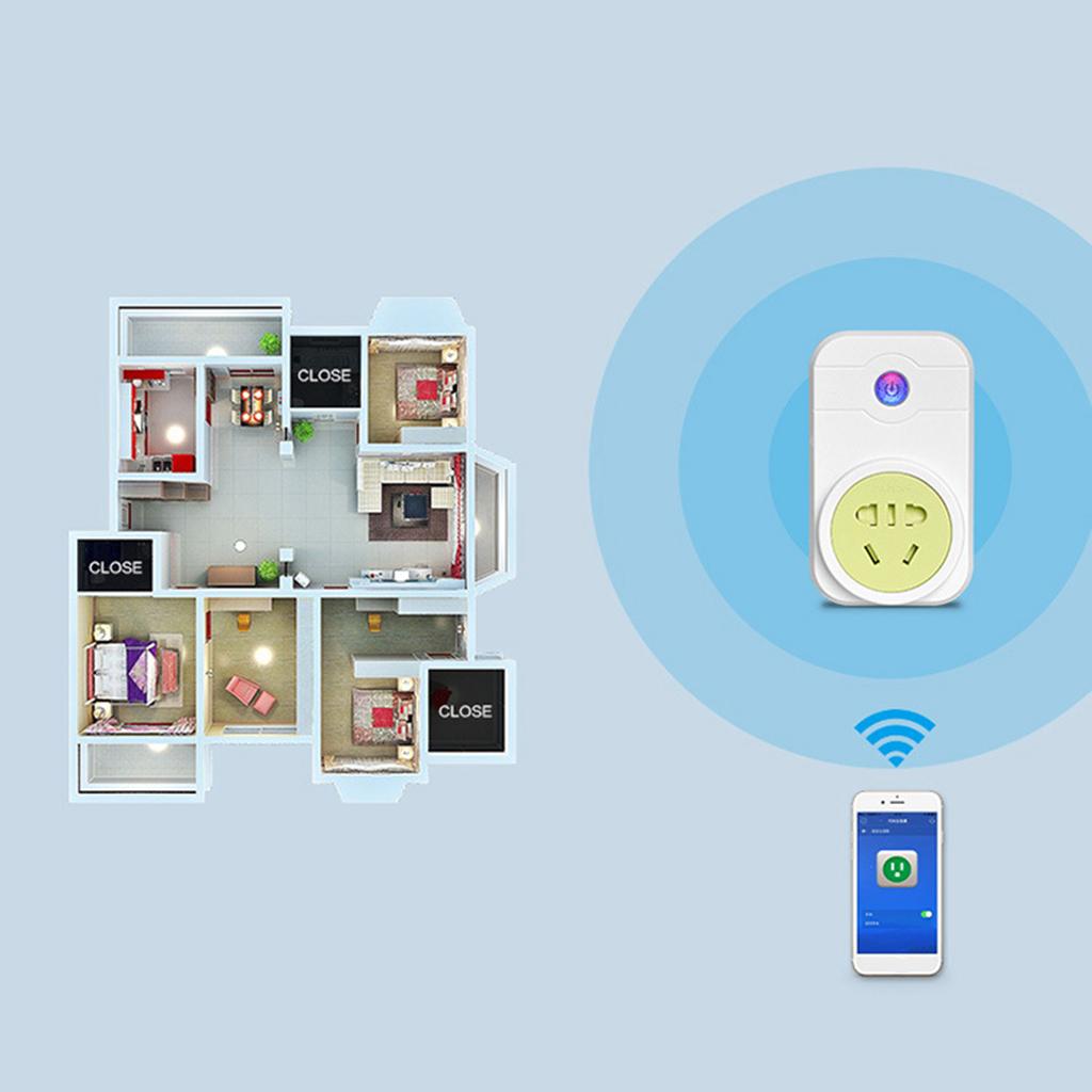 Remote Control Home WiFi Smart Power Socket Timer Outlet EU Plug