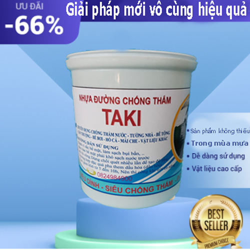 Nhựa đường chống thấm Sàn và tường bê tông, sân thượng, nhà vệ sinh, hồ bơi, bể cá, máng xối, sê nô...1 lít