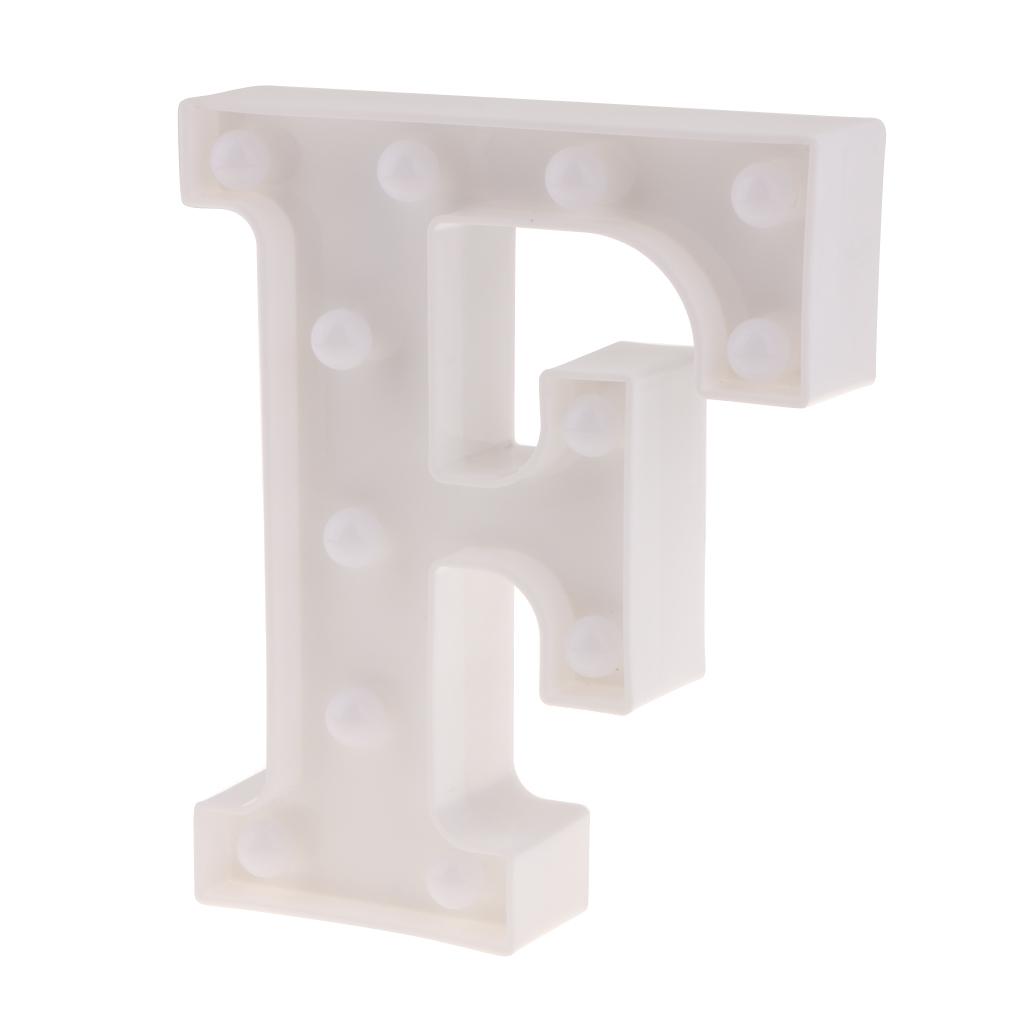 Alphabet LED Letter Lights Light Up Warm White Letter Standing Sign A
