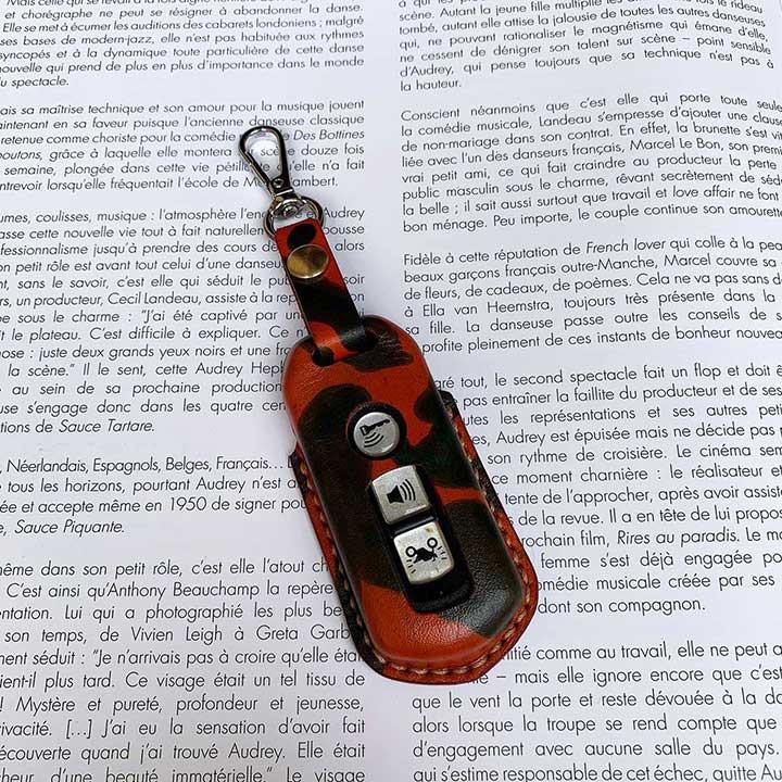 Bao da chìa khóa SH - da bò nhập khẩu - đồ da thủ công DT389