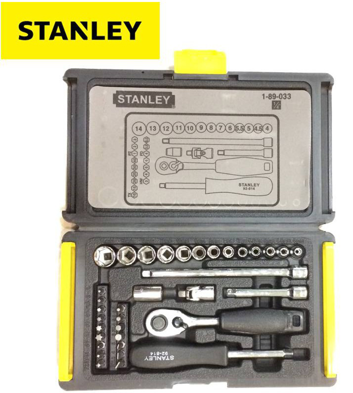 1/4&quot; Bộ tuýp 35 chi tiết Stanley 89-033-1