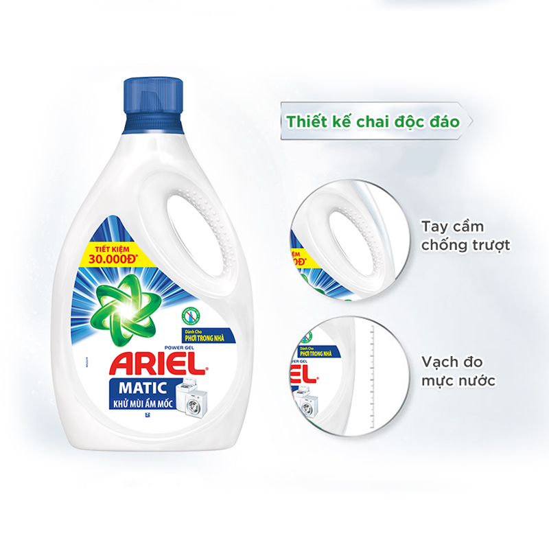 Nước Giặt Ariel Khử Mùi 2.4Kg