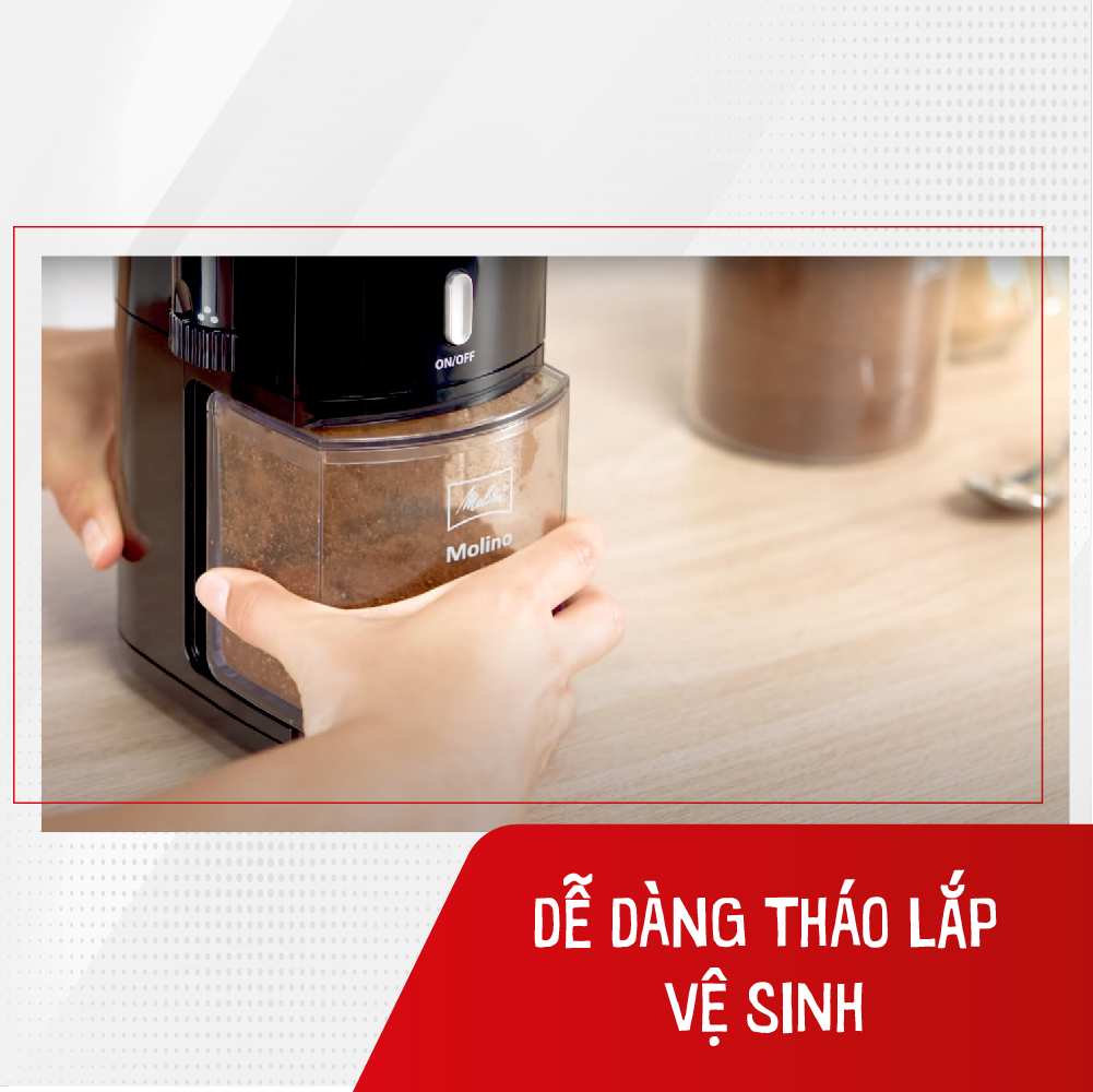 Máy Xay Cà Phê Melitta Molino - Hàng nhập khẩu chính hãng từ Đức