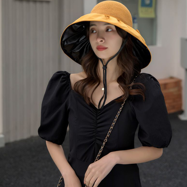 Nón rộng vành cho Nữ che nắng đi biển, dạo phố - A161