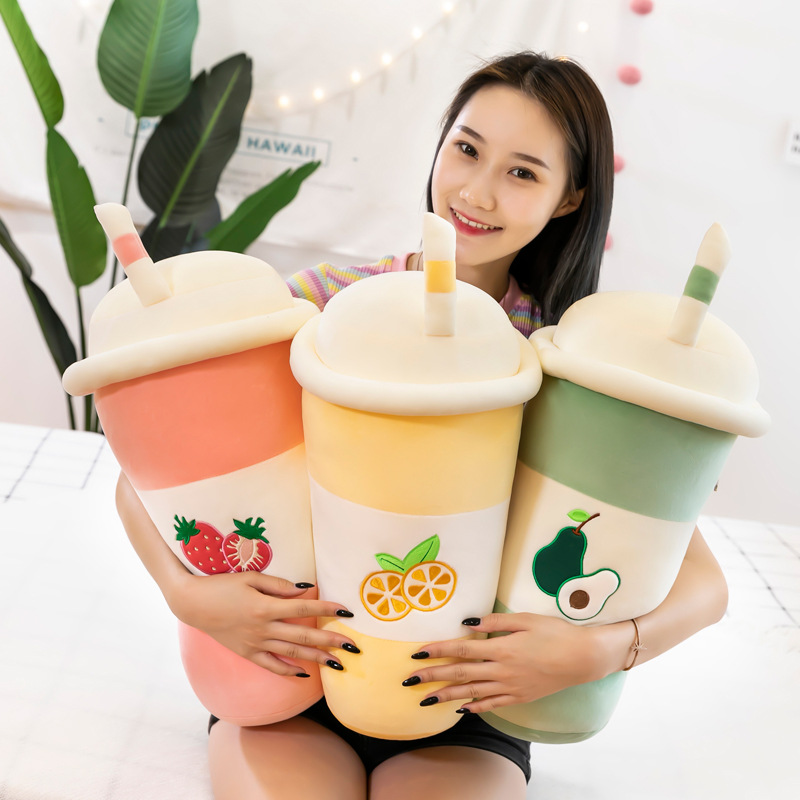 Thú Bông Ly Trà Sữa Trái Cây Mềm Mịn Siêu Dễ Thương Hàng Cao Cấp (25cm---&gt;70cm) Gối Ôm Ly Trà Sữa Trái Cây Cute Đáng Yêu, An Toàn Cho Người Sử Dụng