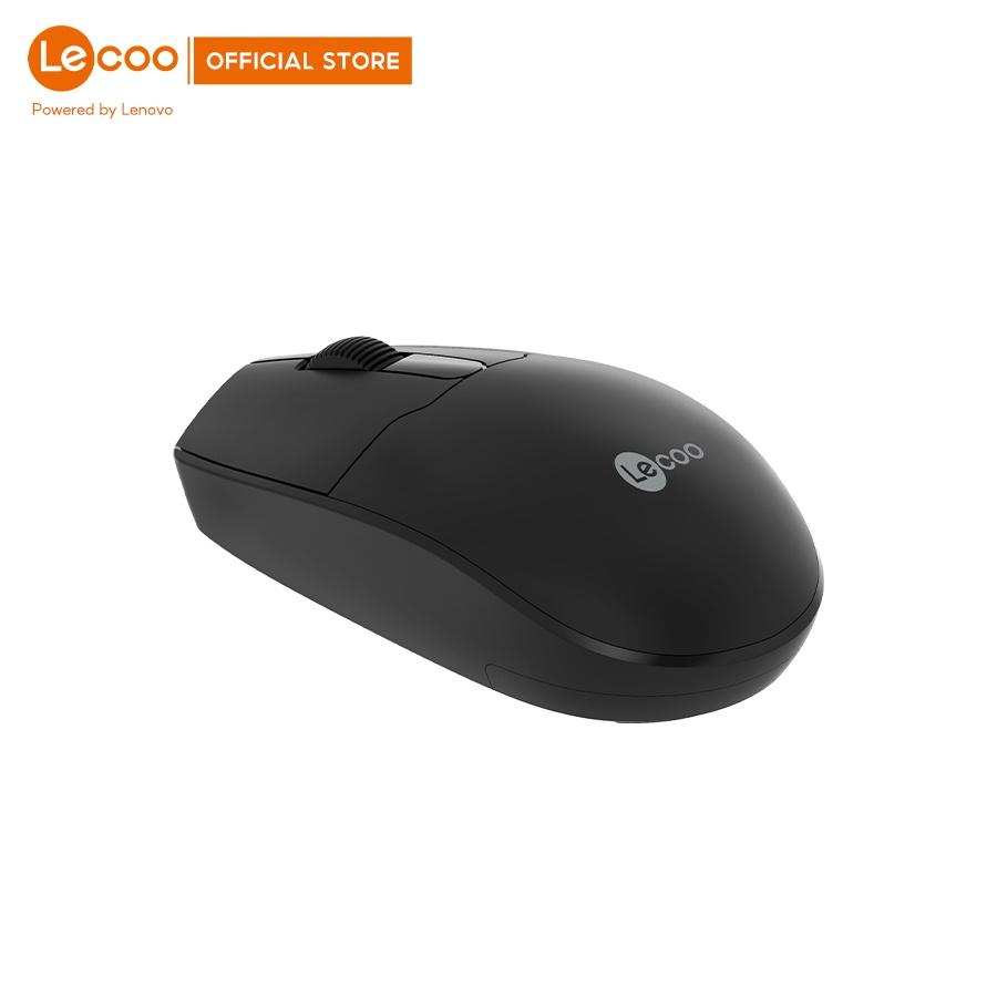 Chuột không dây Lecoo WS204 thiết kế công thái học dùng cho văn phòng chơi game chuyên nghiệp - BH 24 tháng, Hàng nhập khẩu
