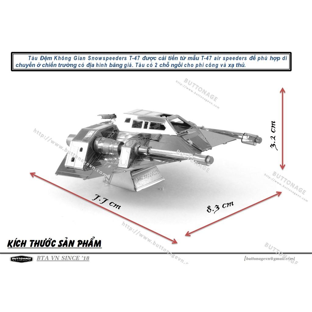 Mô Hình Lắp Ráp 3d Tàu Đệm Không Gian Snowspeeders T-47