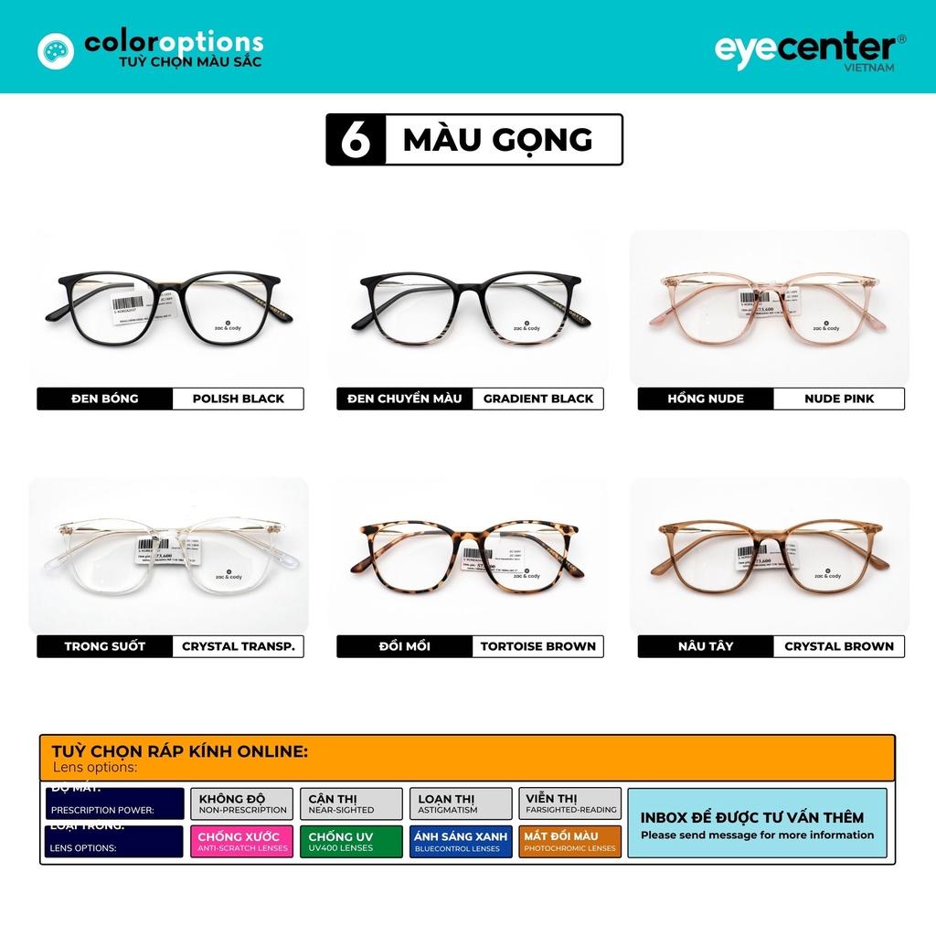 Gọng kính cận nữ chính hãng ZAC CODY B64S kim loại chống gỉ nhập khẩu by Eye Center Vietnam