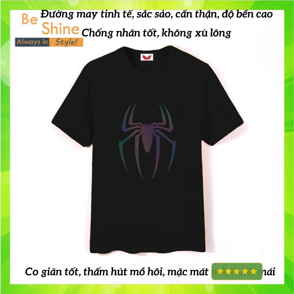Áo Thun Phản Quang Con Nhện form rộng unisex tay lỡ chất Cotton cao cấp cho nam và nữ - Beshine Clothing