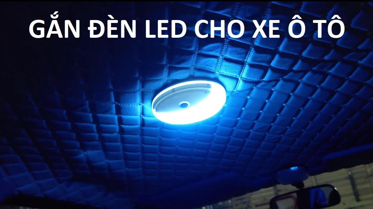 Đèn Led Gắn Trần Xe Ô tô Chuyên Dụng chế độ đổi 2 màu