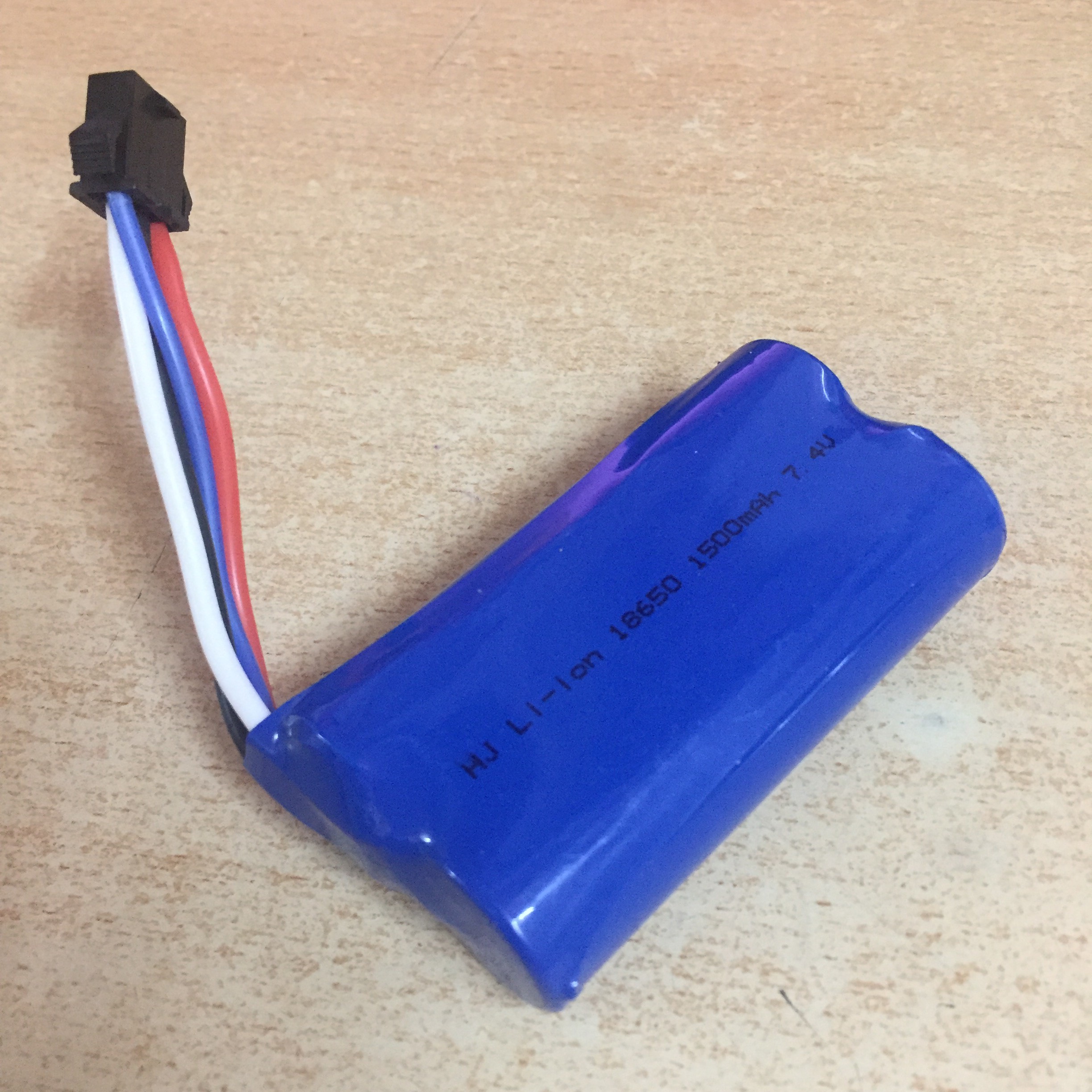 Pin sạc điện áp 7.4V dung lượng 1500mAh chân cắm SM KET-4P