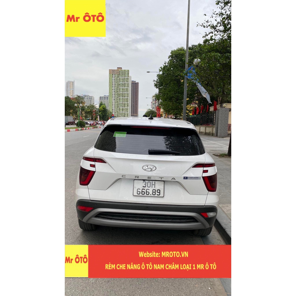 Rèm che nắng xe Huyndai Creta 2022, 2023 Loại 1 Mr.OTO. Bảo Hành 24 tháng. Cam Kết Chuẩn Khít Theo Xe
