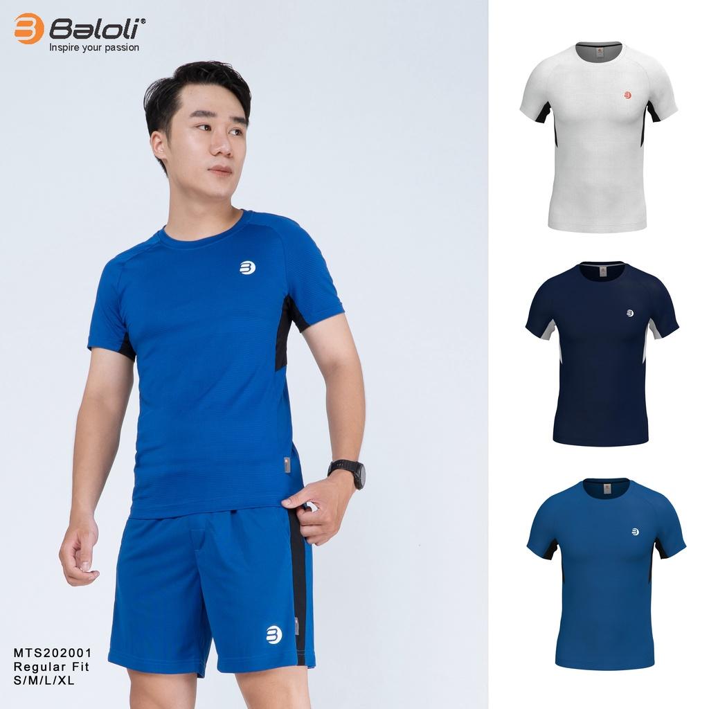 Áo phông nam cổ tròn phối sườn