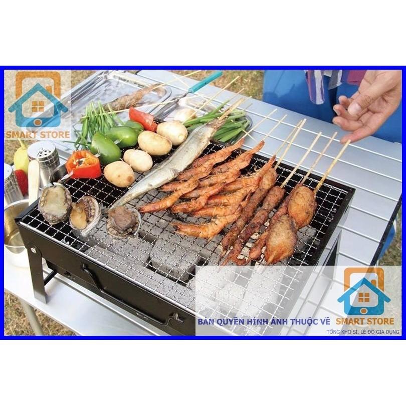 Combo Bếp nướng than hoa Vuông + 1Kg than sạch không khói + 1 hộp cồn thạch nhóm than Tbest