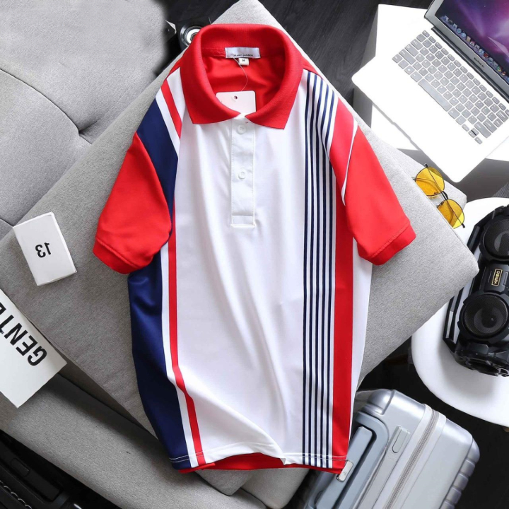 Áo thun polo nam kẻ sọc ngang cá sấu có cổ bẻ Nexx & Dee vải thun lạnh cao cấp ND06
