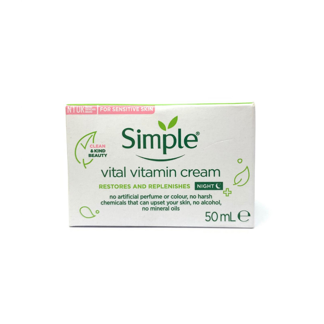 Kem dưỡng đêm Simple Vital Vitamin Night Cream 50ml (New package)