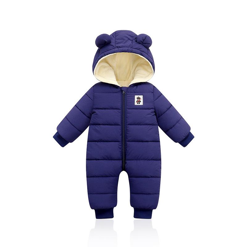 LZH Trẻ Mùa Đông Bộ Áo Liền Quần Cho Bé Snowsuit Trẻ Sơ Sinh Bé Trai Bé Gái Romper Áo Liền Quần Cho Bé Ấm Áp Jumpsuit Quần Áo Sơ Sinh Giáng Sinh Trang Phục