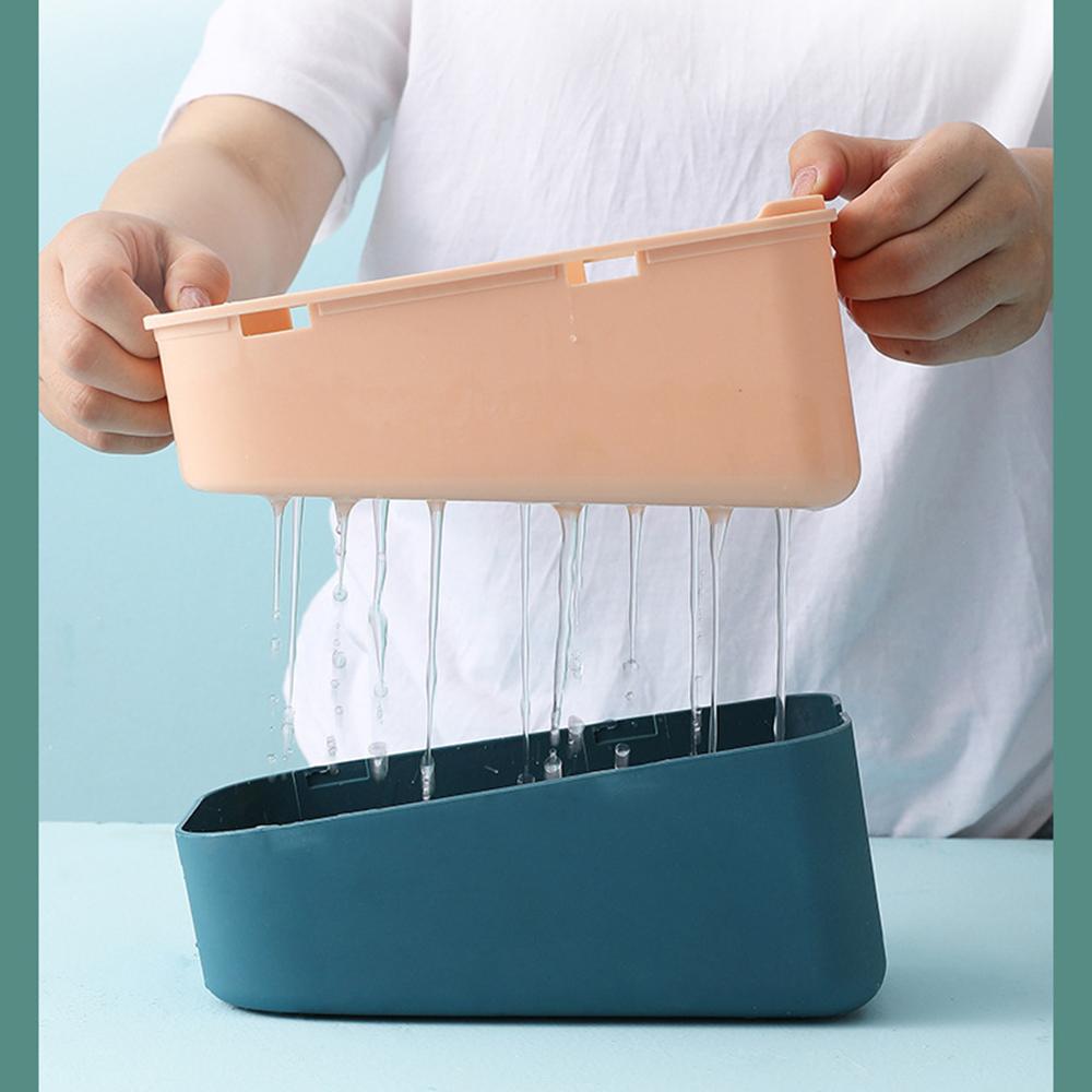 Máy cắt rau củ đa chức năng 3 trong 1 có rãnh thoát nước & lưu trữ, có nắp bảo vệ