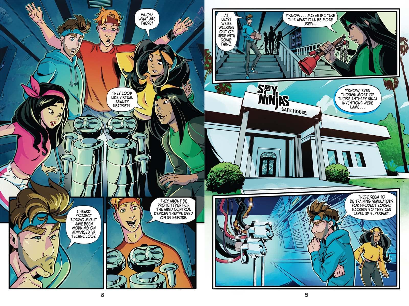 Sách ngoại văn: Spy Ninjas Official Graphic Novel: Virtual Reality Madness!