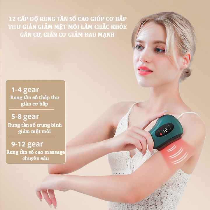 Máy Massage Chăm Sóc Da Thông Minh, Tác Dụng Cạo Gió Chống Lão Hóa Vline Facial Care - Home and Garden