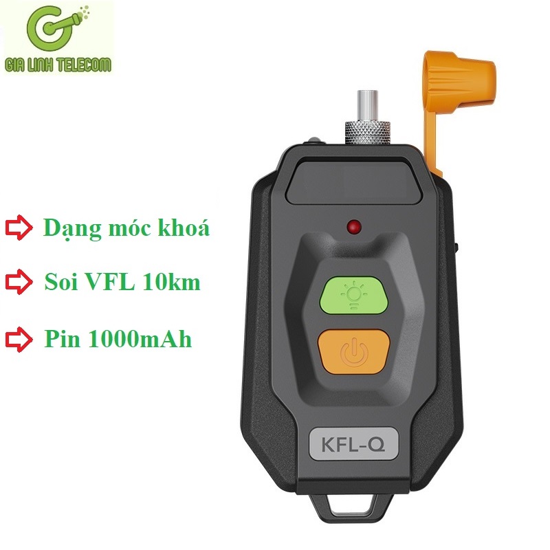 Bút Soi Cáp Quang KFL-Q 10km dạng móc khoá - pin sạc 1000mAh