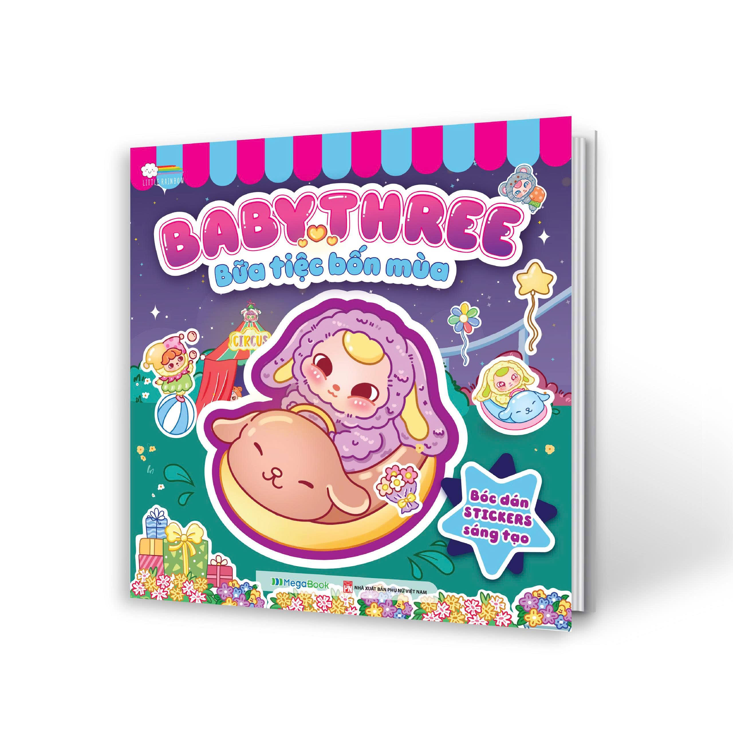 Sách Bóc Dán Sticker Sáng Tạo Baby Three - ảnh 2