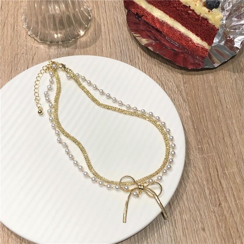 Chocker nơ phối ngọc