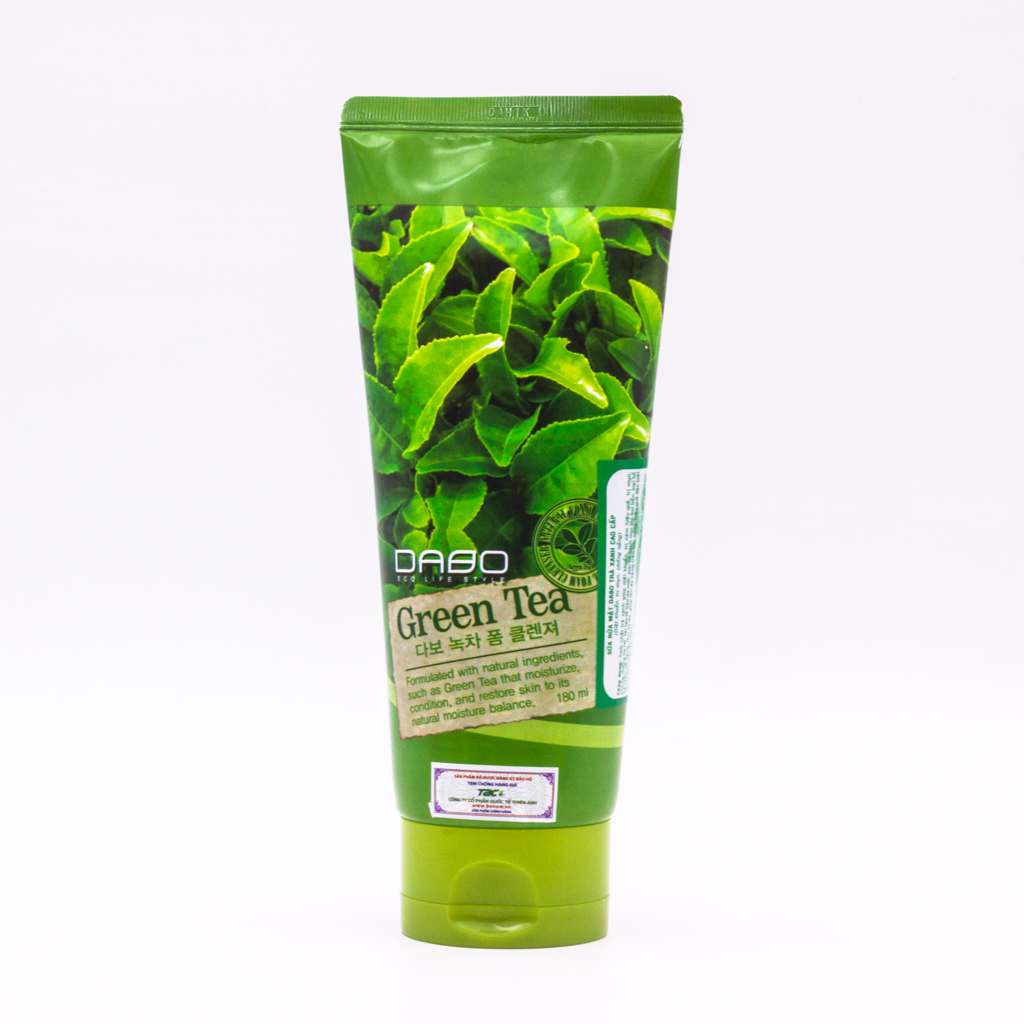 Sữa rửa mặt Trà Xanh cao cấp Hàn Quốc Dabo Green Tea – Hàng Chính Hãng