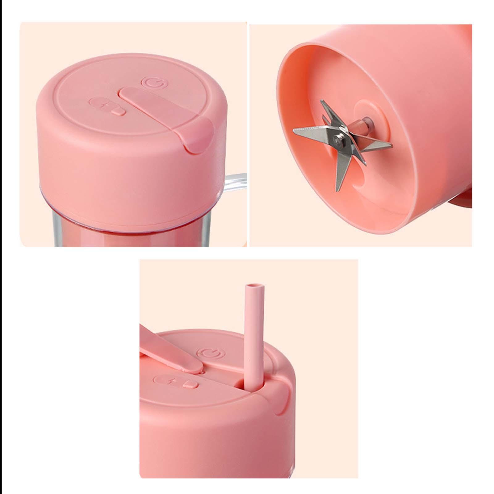 Small Electric Juicer Cup 14oz Fresh Juice Blender for Picnic Sports Camping