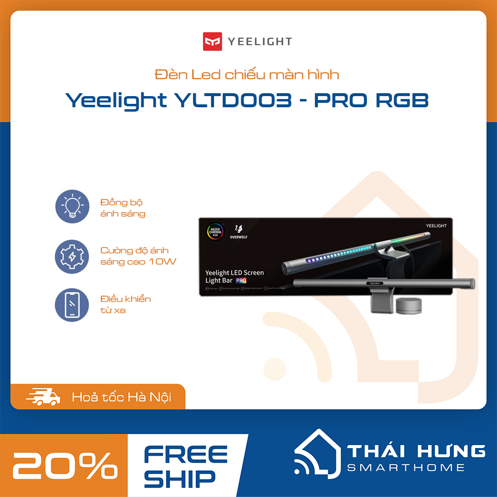 Hình ảnh Yeelight LED Screen Light Bar Pro – Đèn treo màn hình RGB