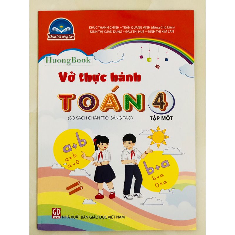 Sách - Combo 4 cuốn Vở thực hành Toán + Tiếng Việt 4 tập 1+2 (Bộ sách Chân trời sáng tạo)