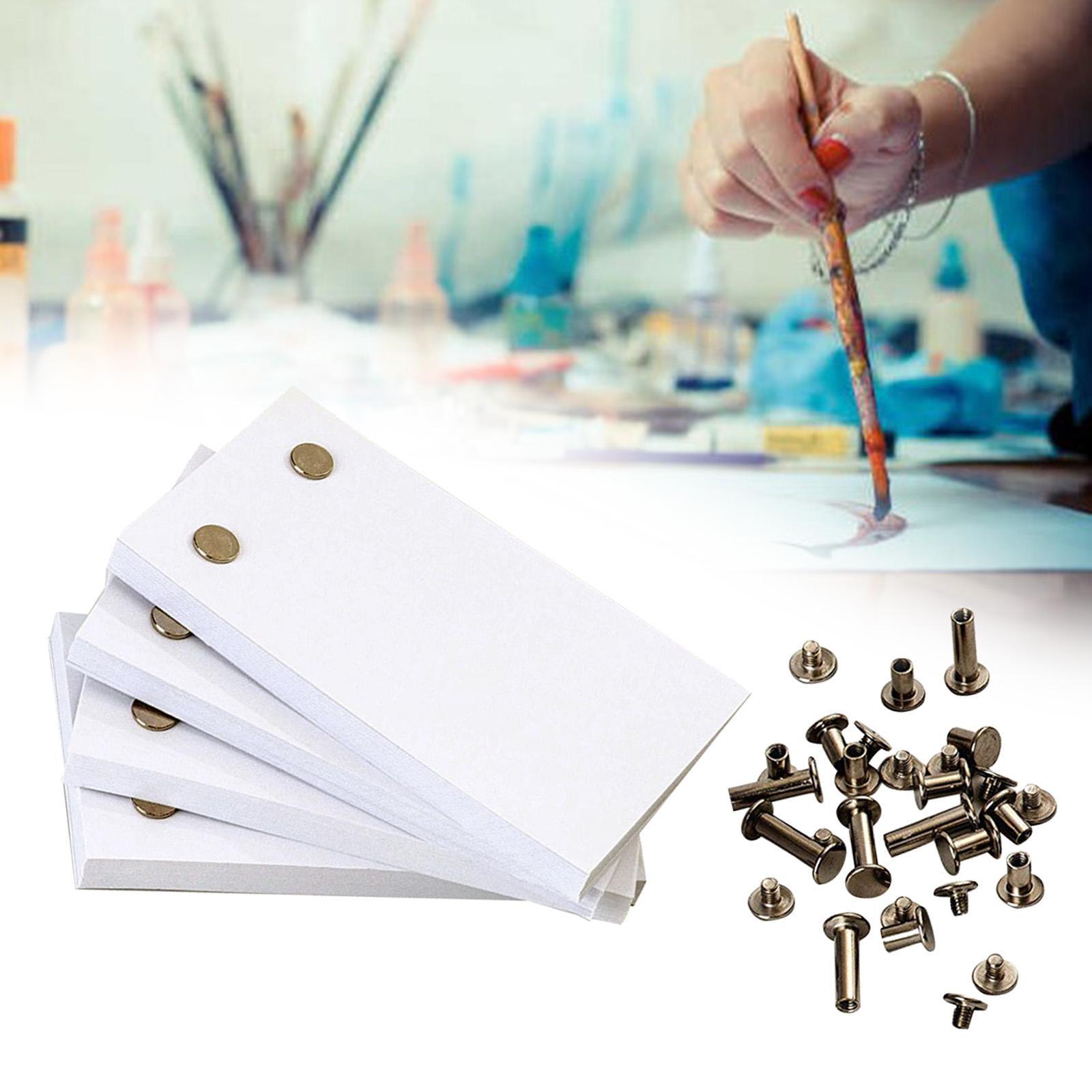 Blank  Paper with Holes Pages Flipbook Animation Paper