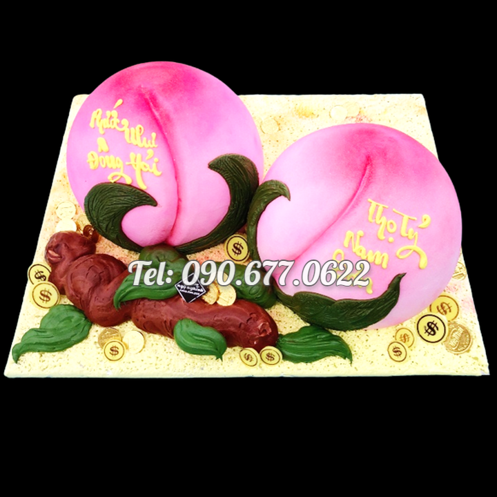 Khuôn silicone làm bánh, rau câu, bánh bao, bánh trôi nước Trái đào tiên - Mã số 1187