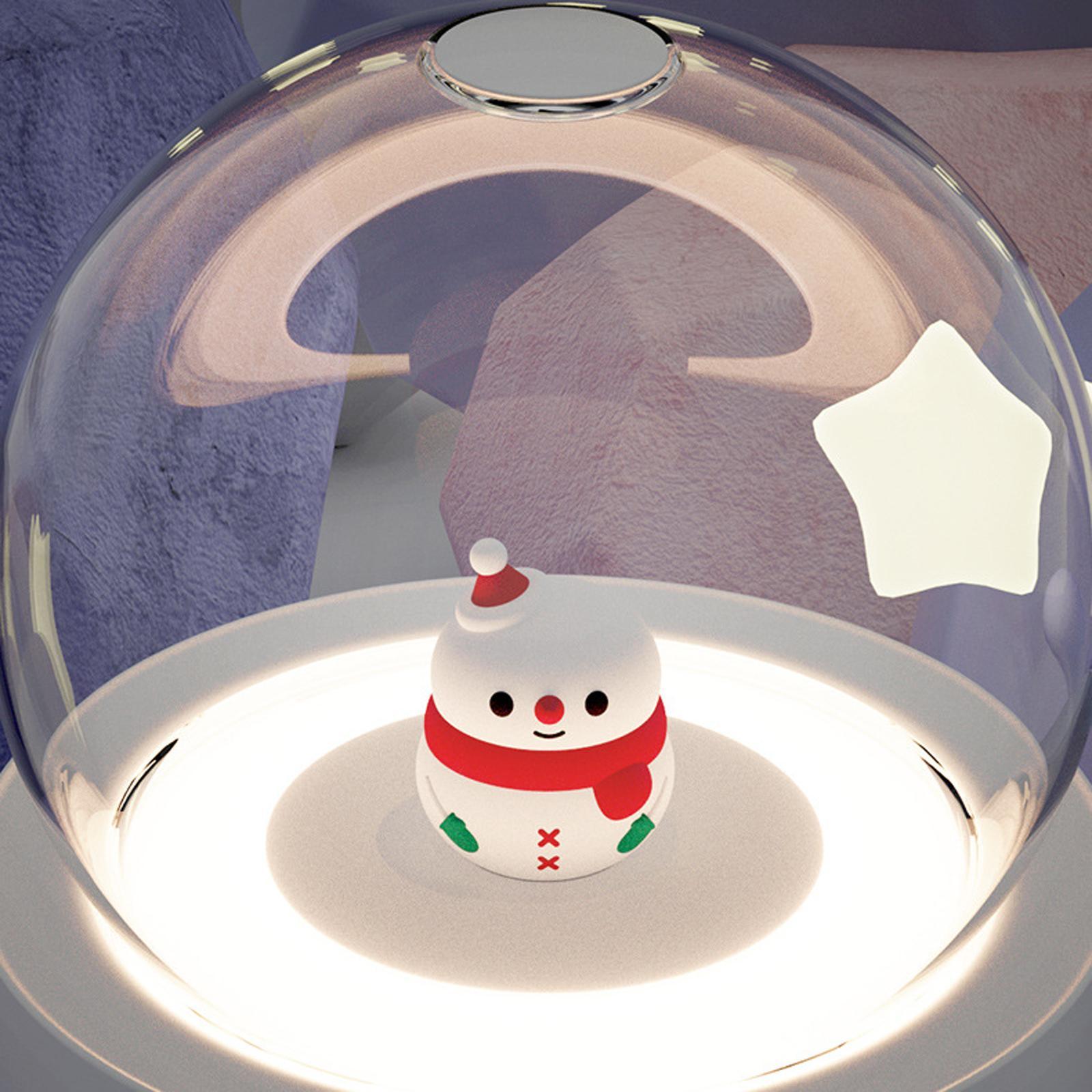 Desktop Humidifiers, 300ml Small Air Humidifier, Rotating Crystal Ball Mini Humidifiers, Cool Mist Sprayer with Night Light for Home,Office, Plants