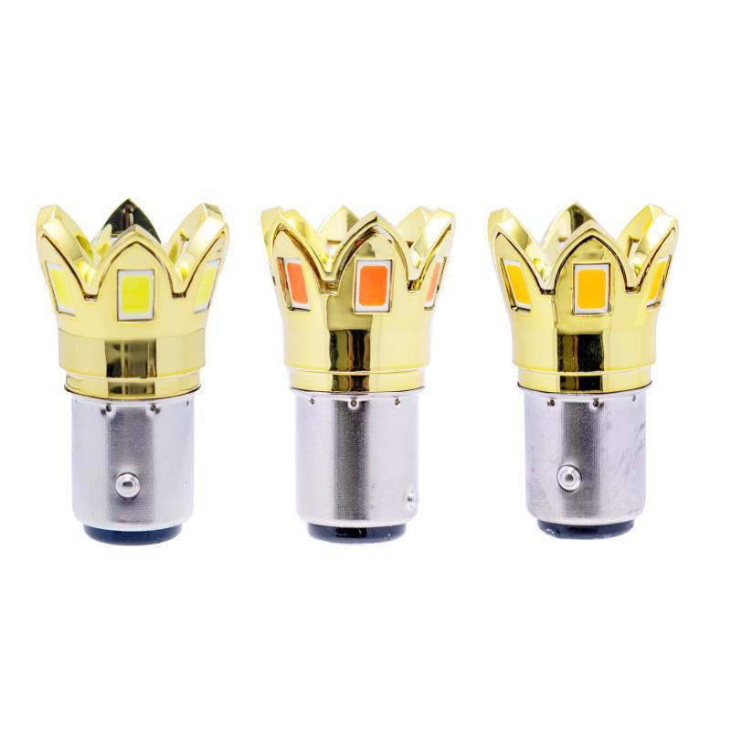 Giao hàng nhanh xe mới đèn led nhỏ 1156 1157 đèn phanh xe hơi 2 mặt bóng đèn led phanh sau