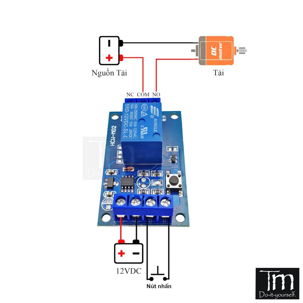 Modul Bật Tắt Relay Tự Giữ Thay Thế Công Tắc Cơ