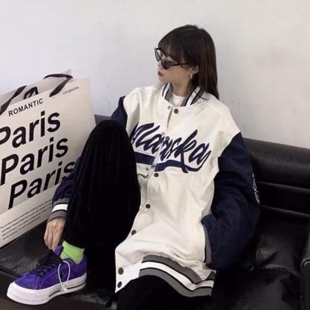 Áo khoác bomber nam nữ form rộng 2 lớp dù nam nữ ulzzang hottrend street style ALASKA Hàn Quốc rẻ đẹp