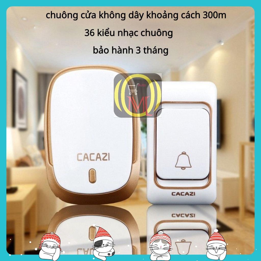 Chuông Cửa Không Dây 36 kiểu nhạc Cao Cấp Chuông gọi người nhà chống nước bắt tín hiệu khoảng cách 300m