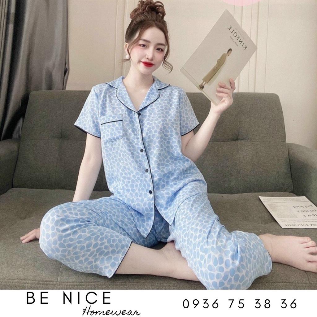 Set pijama dài mặc nhà chất đũi, Be Nice Homewear