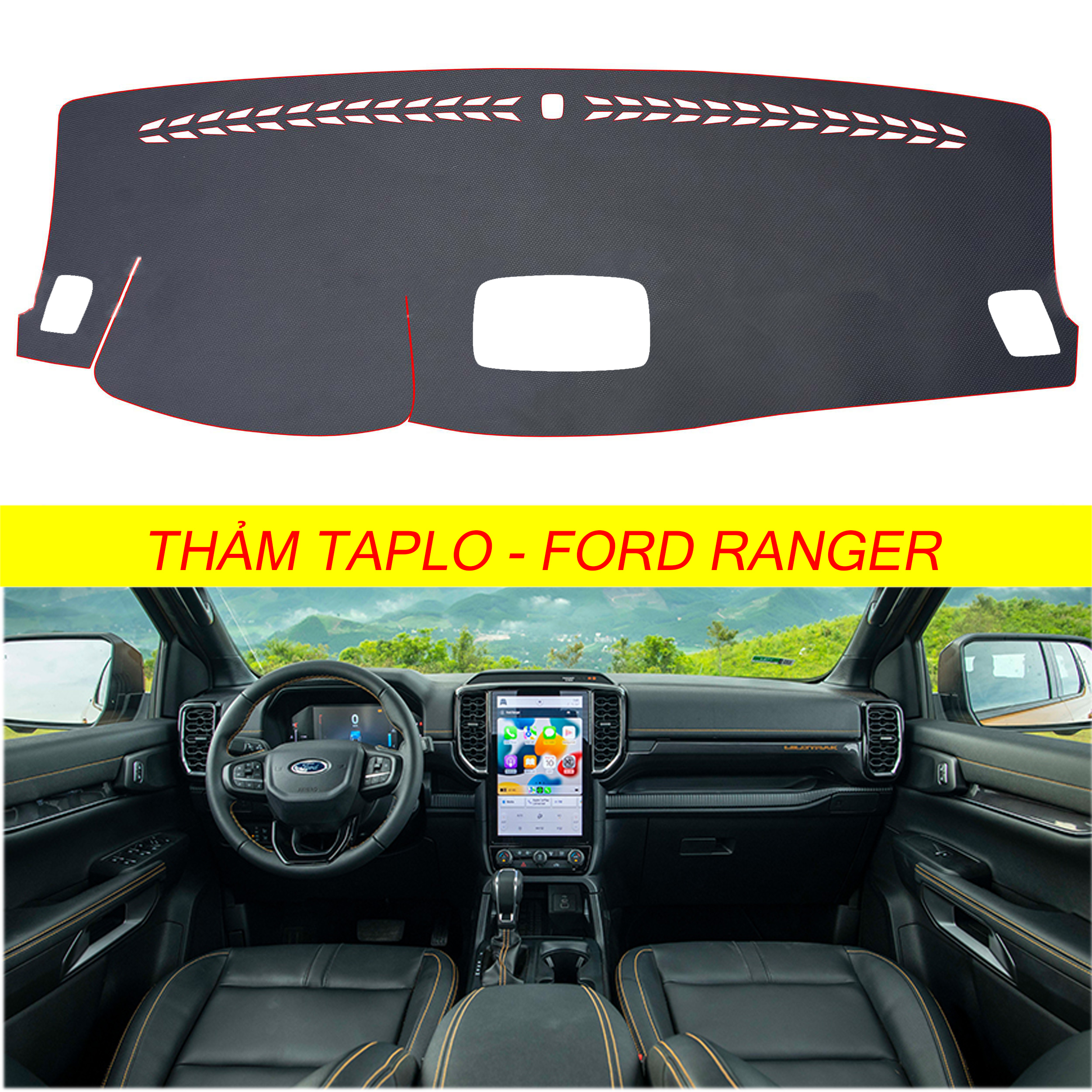 Thảm taplo da cacbon,vân gỗ, da lộn, da pu mới nhất chuẩn form