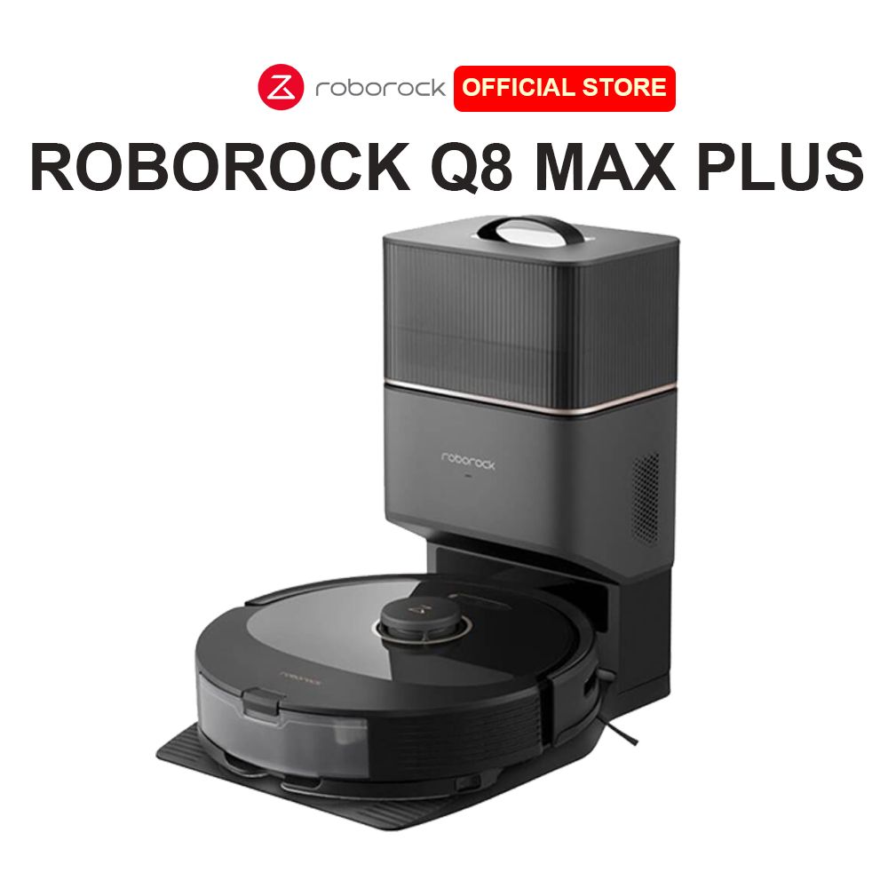 Robot Hút Bụi Lau Nhà Roborock Q8 Max Plus - Lực Hút 5500Pa - Chổi Cuộn Kép - Hàng Chính Hãng - Bảo Hành 24 Tháng 